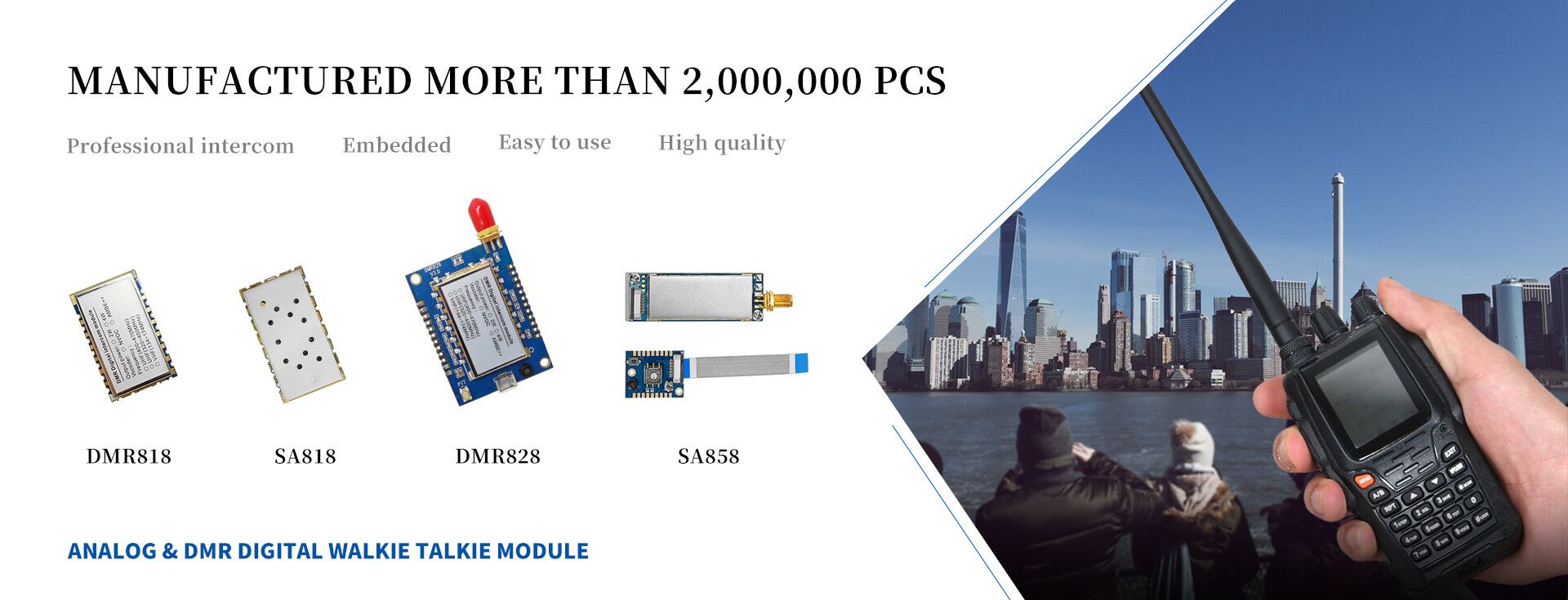 Module talkie-walkie numérique analogique et DMR