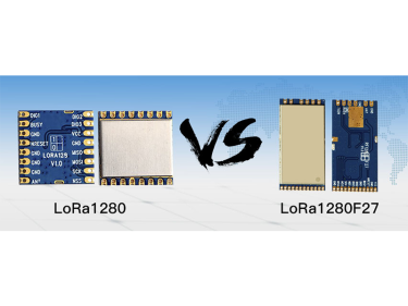 Comparaison des param&egrave;tres des modules sans fil LoRa1280 et LoRa1280F27