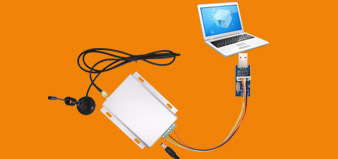 Schéma de connexion du module de transmission de données sans fil SV6500 et de l'ordinateur