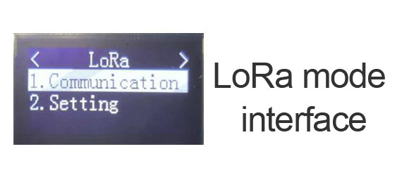Interface du mode LoRa