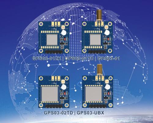 Nouveau&nbsp;: module GPS satellite multimode &agrave; faible consommation et haute pr&eacute;cision s&eacute;rie GPS03