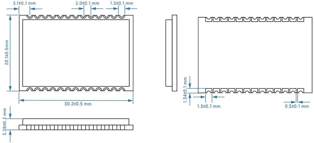 Module d'interphone full duplex taille SA618F22 Module d'interphone full duplex taille SA618F22
