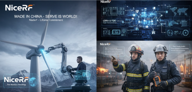 Vue panoramique du CHTF 2025 avec le logo NiceRF.