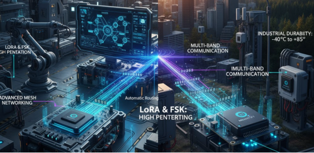 Modules LoRa et FSK en milieu industriel.