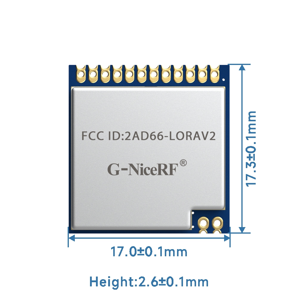 LoRa1276-915&nbsp;: Module frontal LoRa SX1276 915&nbsp;MHz certifi&eacute; FCC