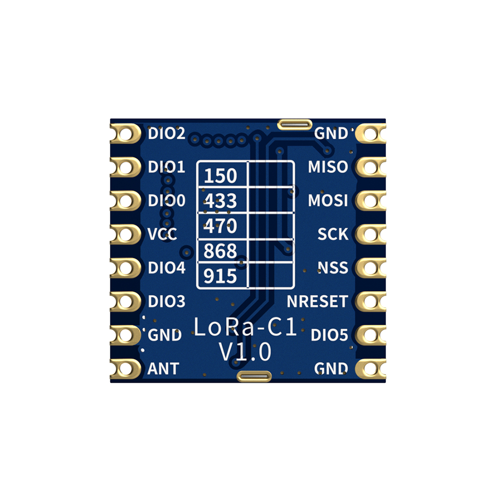 LoRa1276-C1-868&nbsp;: Module LoRa SX1276 868&nbsp;MHz 100&nbsp;mW certifi&eacute; CE-RED avec protection ESD