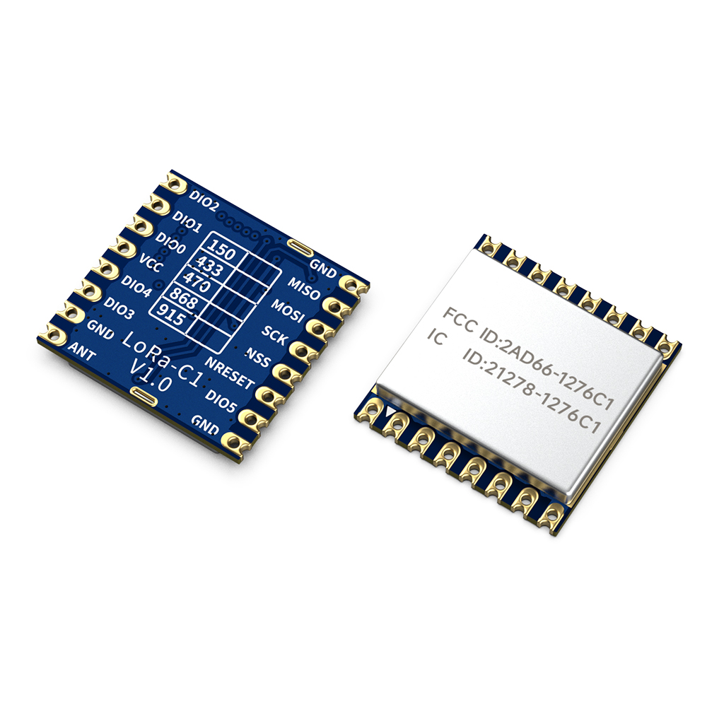 LoRa1276-C1-915&nbsp;: Module LoRa SX1276 915&nbsp;MHz certifi&eacute; FCC avec protection ESD