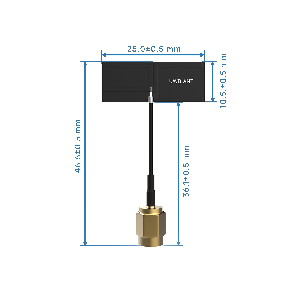 UWB-FPC-SMA : Antenne FPC int&eacute;gr&eacute;e Antenne omnidirectionnelle &agrave; bande ultra large