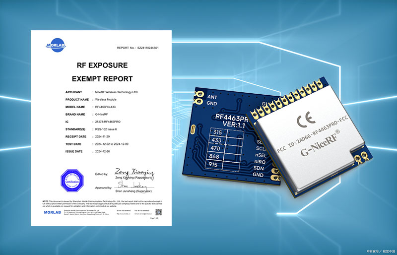Le module RF4463PRO-433 a pass&eacute; la certification IC