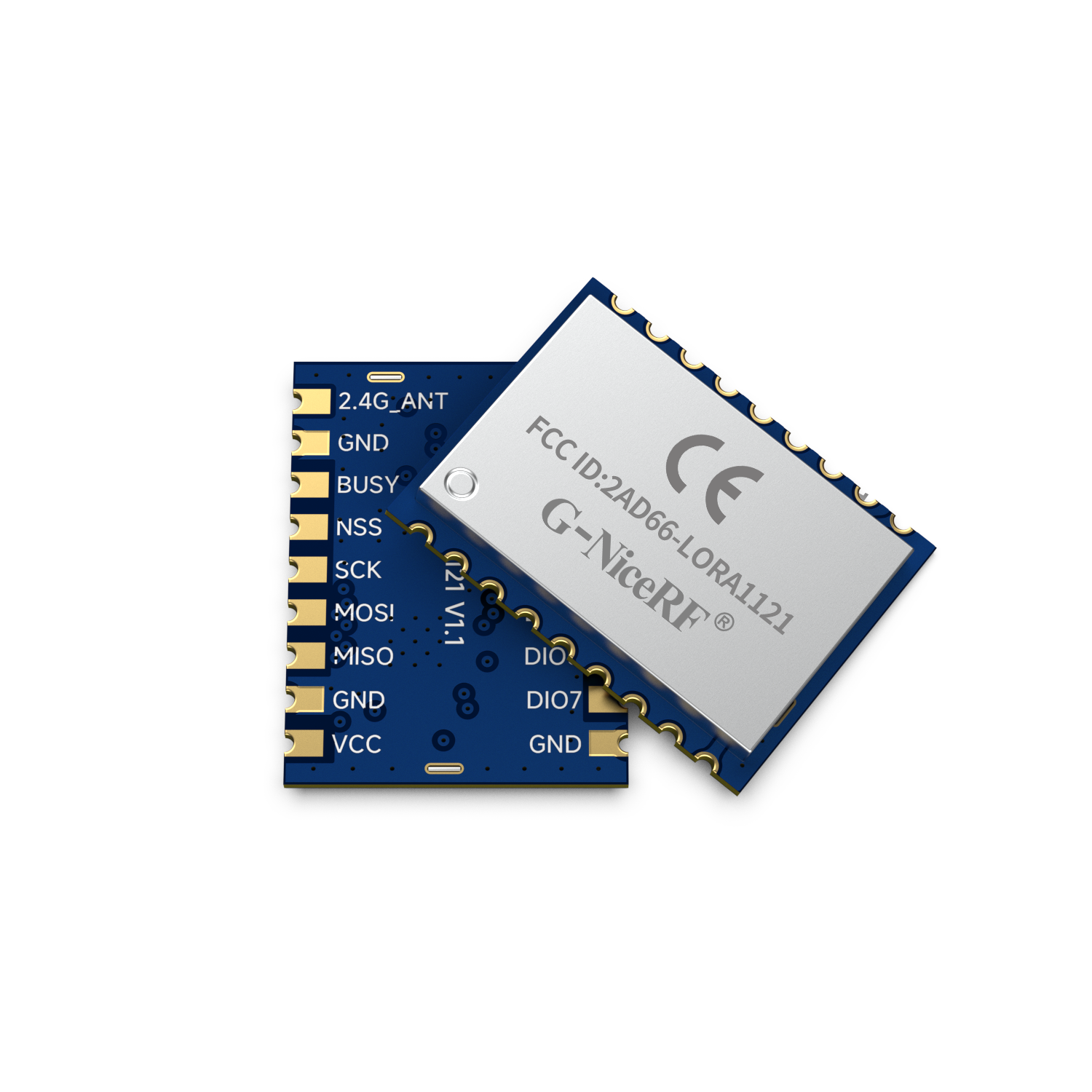 LoRa1121&nbsp;: module de communication bi-bande sub-GHz et 2,4&nbsp;GHz certifi&eacute; FCC ID et CE-RED