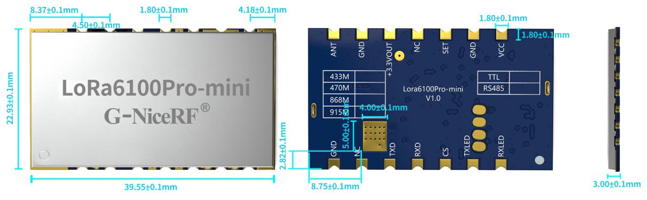 module lora LoRa6100Pro-taille mini