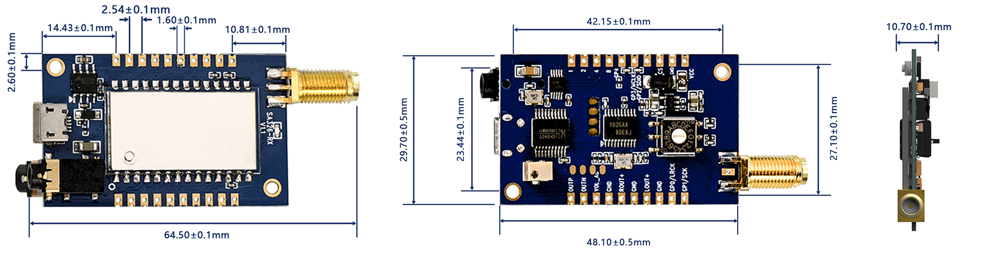 Module audio sans fil haute fidélité Module audio sans fil haute fidélité